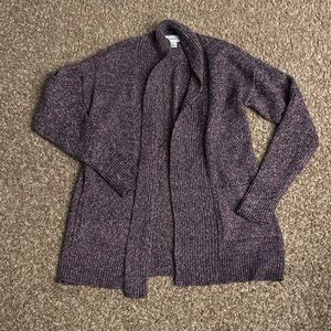 Liz Claiborne Heathered Purple Cardigan